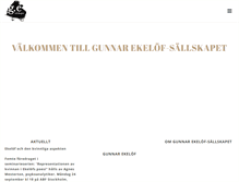 Tablet Screenshot of gunnarekelof.se